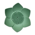 thumbnail image 1 of 1 Pcs Soap Draining Tray Dish, Flexible Non-Slip Silicone Soap Dish,Lotus Flowers Soap Dish with Drain for Kitchen Bathroom Shower Bathtub Counter, 1 of 9