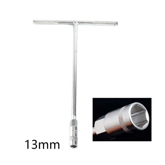 1 Pcs Socket 6mm-19mm T-Type Universal Socket Wrench Steel Spanner Hand Tools For Auto Repair Tools Supplies