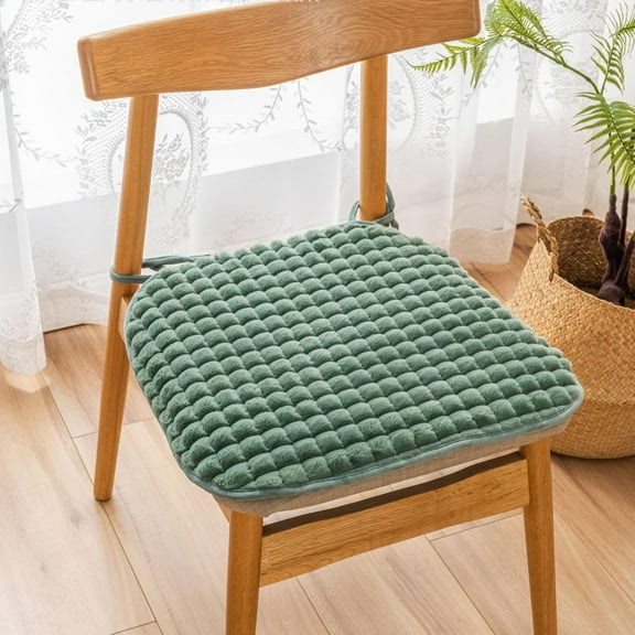 1 Pcs Soft Plush Chair Pads Cushions with Ties Winter Indoor Warmth U-Shaped Seat Cushion Non Slip Chair Cushions for Dining Chairs