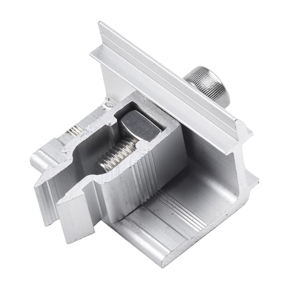 1 Pcs Solar Bracket Mounting Clamps Middle End PV Panel Clamp Solar Rail Clip for Fixed Solar Modules