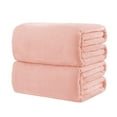 thumbnail image 1 of 1 Pcs Solid Color Blanket,Fleece Throw Blanket,50 x 70 CM Soft Fleece Throw Blankets Bed Sofa Color Winter Warm Pet Blanket,for Home Office Wedding Season Gift Homeless Donation(Pink2), 1 of 9
