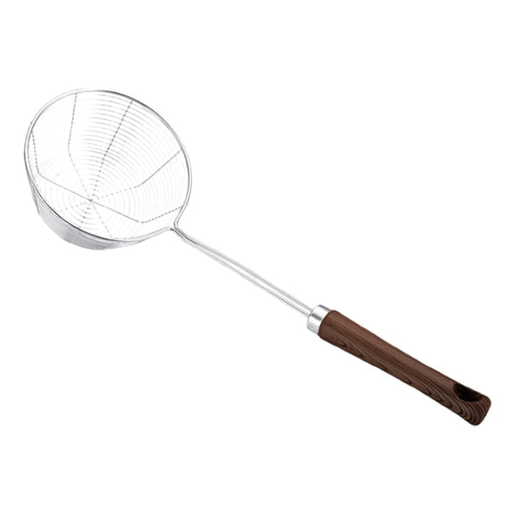 1 Pcs Spider Strainer Skimmer With Plastic Handle,Spider Strainer Skimmer Ladle,Spoon Spider Skimmers,Stainless Wire Skimmer For Cooking And Frying,Kitchen Utensils Pasta Strainer,(H,5.28x15.55 in)