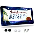 thumbnail image 1 of 1 Pcs Spiral Galaxy in Space License Plate Frame,License Plate Cover for Car Decorative Parts,Aluminum License Plate Bracket Holder Rust-Proof for US Standard Car, 1 of 8