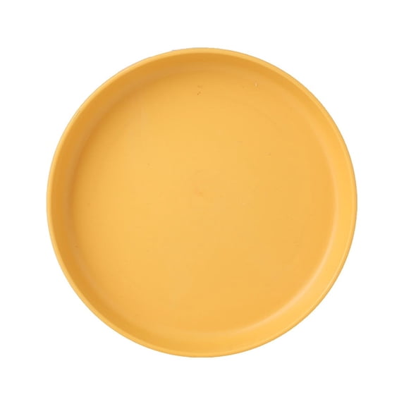 1 Pcs Spit Bone Dish Plates,5.7 Inch Plastic Small Dinner Plates,Versatile Snack Storage Dishes For Fruits Candy And Seasoning,Reusable Plastic Plates For Kitchen,Plates For Camping, Daily Use,Yellow