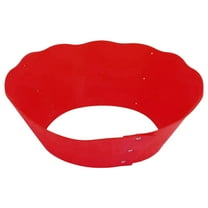 1 Pcs Splash Guard,Microwave Splatter Cover, Collapsible, Food Grade,Silicone Splatter Guard Splatter Screen for Frying Pan Pots Splatter Guard Adjustable Oil Guard for Cooking and Baking (Red)