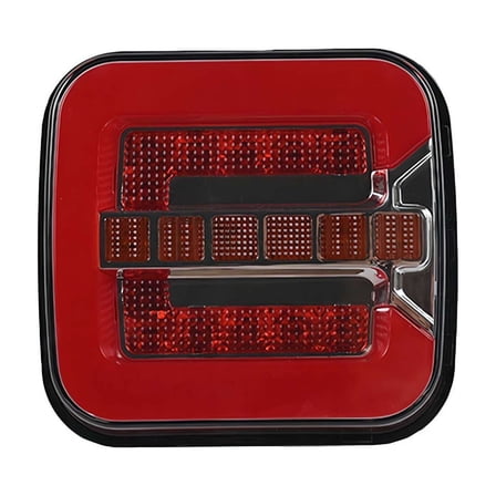 1 Pcs Square LED Tail Light Rear Brake Lamp Licesen Plate Taillight DC 12-24V for Truck Trailer