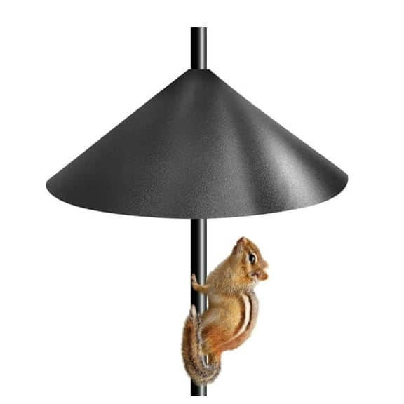 1 Pcs Squirrel Baffle for Bird Feeder PoleSquirrel Guard Pole Mount Stopper for Outdoor Bird Feeder or Shepherd Hooks,16 inch Diameter