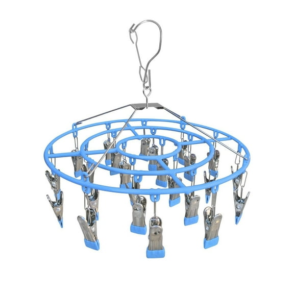 1 Pcs Stainless Steel Clothe Drying Rack, Hanging Clothes Dryer Underwear Hangers Racks Laundry Herb Socks Panty Wet Bra Lingerie Baby Delicates Foldable Small Indoor Metal