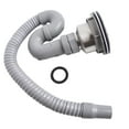 1 Pcs Stainless Steel Sink Drain Assembly STrap Sink Drainer And Pipe