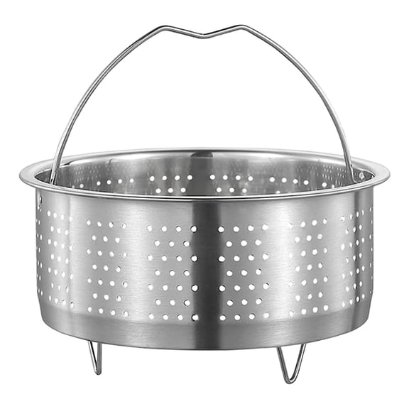 1 Pcs Stainless Steel Steamer Basket, Vegetable Steamer Basket Insert Steaming Rack with Handle, Stainless Steel Vegetable Steamer for Pot Dumplings Veggies Rice Seafood Home Restaurant Use
