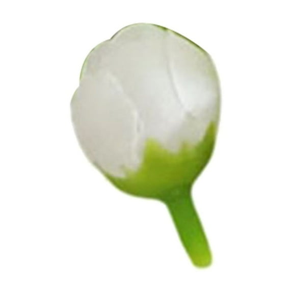 1 Pcs Stemless Artificial Rose Flower Bud Heads,Mini Silk Fabric Fake Rose Flower Heads,Faux Flower Buds,Small Artificial Roses Flowers Heads For Wedding Home Decoration Diy Flower Crafts,White
