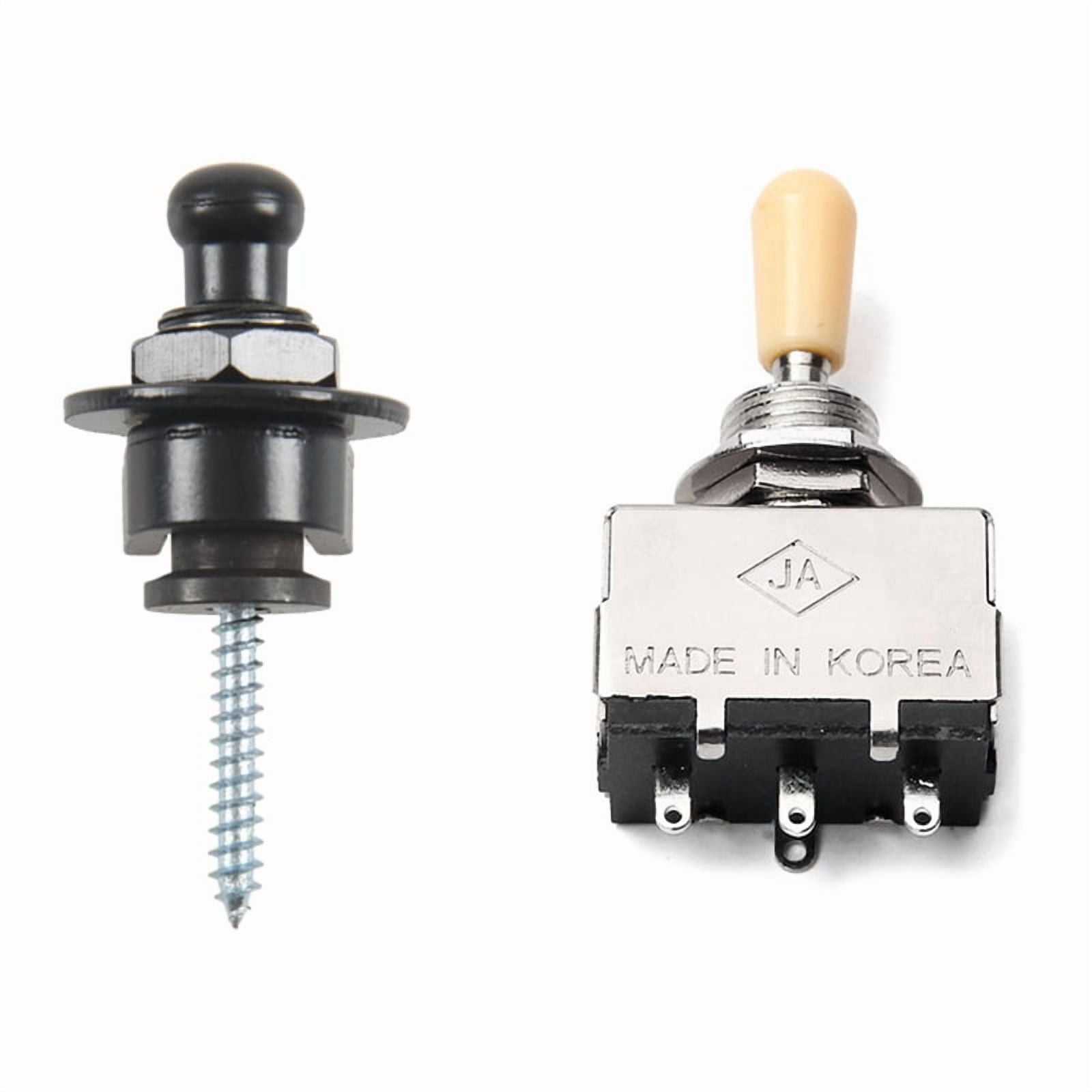 1 Pcs Strap Lock Straplocks Round Head & 1 Pcs Knob Shaft Box Style for ...