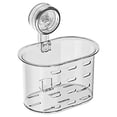 thumbnail image 1 of 1 Pcs Suction Toothbrush Holder, Drill-Free Wall Shower Holder for Toothbrush, Toothpaste, Razor, Removable Suction Cup in Shower, Self-draining Kitchen Tableware Organizer, 1 of 5