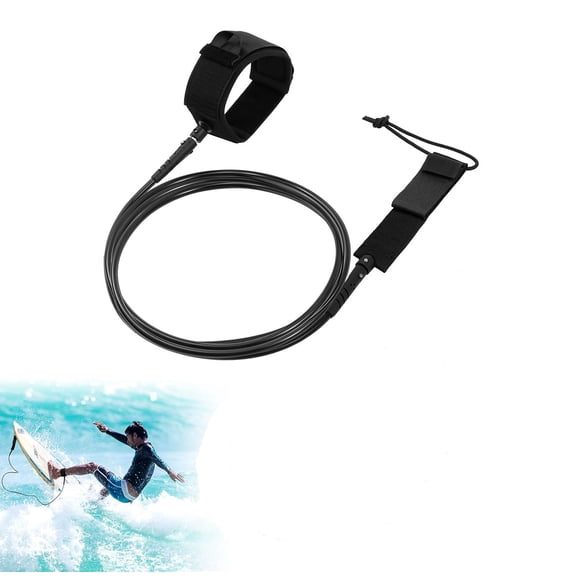 1 Pcs Surf Leash 7 ft Straight Surf Board Leashes 7mm Surfboard Leash Legrope Wrist Strap for Paddleboard, Shortboard, Longboard, Surfboards