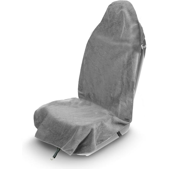 1 Pcs Sweat Towel Car Seat Cover with Belt Shoulder Pad, Washable Car Seat Protector from Sweat, Food, Dirt, Gym, Swimming, Workout, Waterproof Universal Seat Cover for Car, Truck, Van & SUV