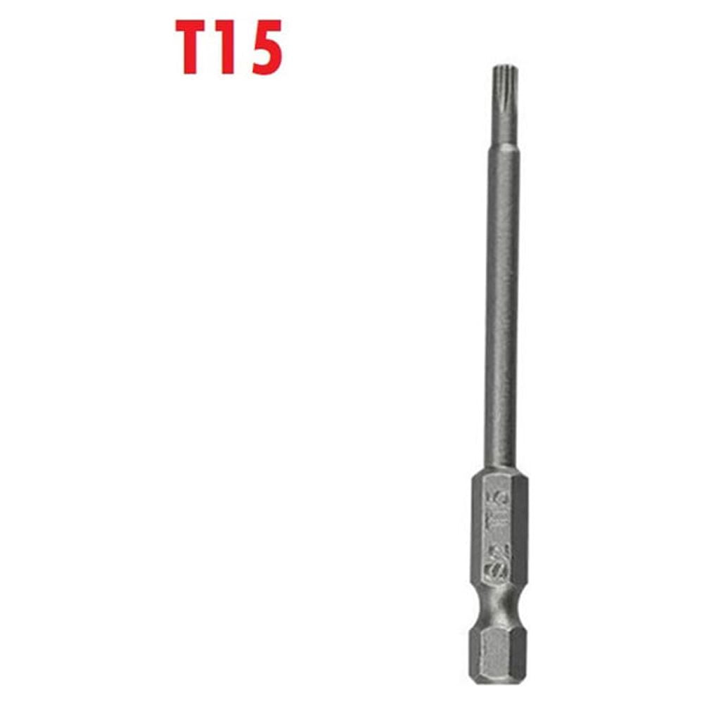 1 Pcs T15 Head Torx Screwdriver Bit 75mm Security Tamper Proof