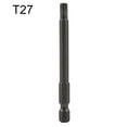 thumbnail image 1 of 1 Pcs T27 Magnetic Head Torx Screwdriver Bit 75mm Security Tamper Proof Star, 1 of 9
