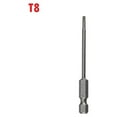 thumbnail image 1 of 1 Pcs T8 Magnetic Head Torx Screwdriver Bit 75mm Security Tamper Proof Star, 1 of 9
