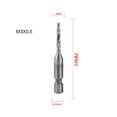 thumbnail image 1 of 1 Pcs Tap Drill Bit Hex Shank HSS Threaded Bit Screw Machine Compound Tap M3, 1 of 9