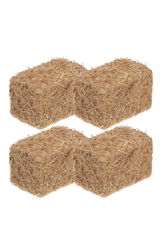 1 Pcs Tiny Hay Bales, Fake Haystack Mini Haystack Model Realistic Light Brown Decorative Hay Bales, Miniature Hay Bales Decoration for Dollhouse Accesories Decoration Craft Farm Fall