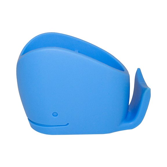 1 Pcs Tooth Brush Holder, Cute Silicone Whale Toothbrush Holder, Toothpaste Storage Organizer 4.72 x 3.14"