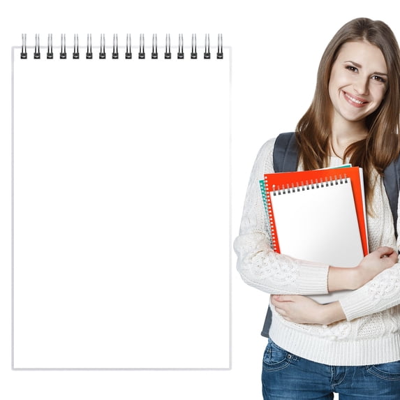 1 Pcs Top Bound Spiral Notebook,11.5 inch x 8 inch,40 Sheet/80 Pages,College Ruled Paper,A4 Spiral Note Pads Memo Blank Notebook Journal for Classroom and Office Supplies