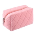 thumbnail image 1 of 1 Pcs Travel Makeup Bag Makeup Brush Holder Makeup Organizer Bag Cosmetics Storage Bag Pink Cloth, 1 of 7
