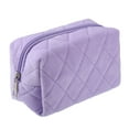 thumbnail image 1 of 1 Pcs Travel Makeup Bag Makeup Brush Holder Makeup Organizer Bag Cosmetics Storage Bag Purple Cloth, 1 of 7