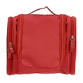 thumbnail image 1 of 1 Pcs Travel Makeup Bag Travel Toiletry Organizer Makeup Brush Holder Waterproof Oxford Cloth Red, 1 of 7