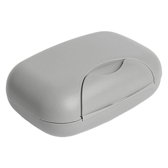 1 Pcs Travel Soap Case Soap Bar Travel Dish with Lid ,Waterproof Leakproof Soap Box Container Holder,Closable Holder Portable Dish Soap Box for Shower,Bathroom,Bath,Travel(Gray)