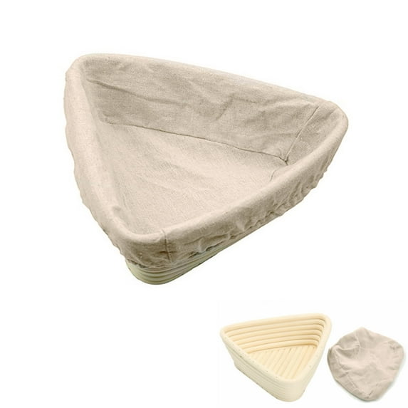1 Pcs Triangular Bread Banner Anti-counterfeiting Basket, Sourdough Bread Baking Supplies,for Making Baking And Fermentation(9in x 9in x 3.1in,23cmx23cmx8cm)