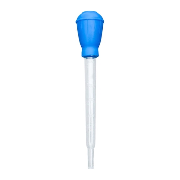 1 Pcs Turkey Basters for Cooking with Measurements,1Oz(30Ml) Plastic Turkey Baster,11 Inch Baster with Transparent Tube,Portable Turkey Oil Suction Tube,Turkey Baster with Silicone Bulb,Blue