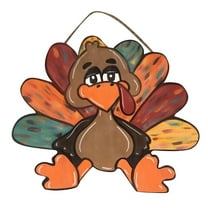 1 Pcs Turkey Door Hanger Thanksgiving Fall Fall Door Hanger Thanksgiving Day Front Door Welcome Hanging Sign Fall Farmhouse Porch Home Door Hanging Decoration