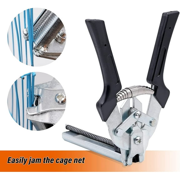 1 Pcs Type M Hog Nail Ring Pliers, including Hog Ring Pliers Hand Tools Clamp Upholstery Installation Repair Hand Tools for Fence Fastening, Upholstery Installation, Animal Cages