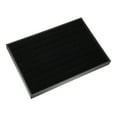 thumbnail image 1 of 1 Pcs Velvet Ring Jewelry Tray Stackable Tray Showcase for Rings Earrings Black, 1 of 6