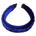 thumbnail image 1 of 1 Pcs Velvet Twist Braid Headband, Fashion Hairband for Woman Non Slip Blue, 1 of 7