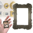 thumbnail image 1 of 1 Pcs Vintage Resin Picture Frames, Mini Picture Frames Oval Rectangle Wall Hanging Frames Display Frame Photo Holder for Home Wall Jewelry Display Hotel Decor, Bronze, 1 of 9