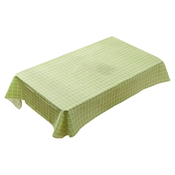 1 Pcs Vinyl Rectangular Table Cloth, 100% Waterproof Oil Proof Spill Proof PVC Table Cloth, Wipe Clean Table Cover for Dining Tables, Buffet Parties and Camping 54x35"