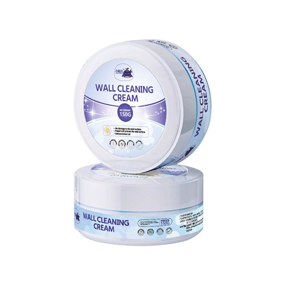 1 Pcs Wall Cleaning Paste - White Wall Stain Remover, Graffiti & Paint Mark Eraser, Wall Decontamination Wipe for Painted Surfaces, Safe Wall Washing Artifact for Home & Office Cleaning