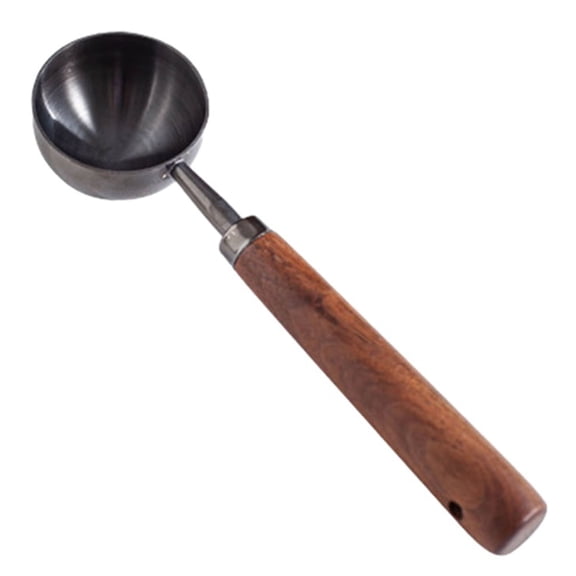 1 Pcs Walnut Wooden Measuring Spoon Scoop Coffee Beans Bar Kitchen Home Baking Tool Measuring Cup Measuring Tools For Kitchen