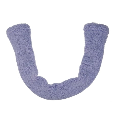Unique Bargains 1 Pcs Washable Reusable Bathroom Soft Warmer Toilet Seat Cover Pad Cushion Lid with Snap Lavender