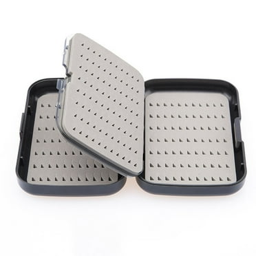 1 Pcs Waterproof and Portable Double-sided Fly Fishing Flies Box Waterproof Trout Bass Flies Fishing Hooks Box for Outdoor Fishing