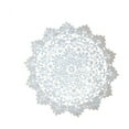 thumbnail image 1 of 1 Pcs White Handmade Crochet Doilies, Round Lace Placemats, Crochet Placemat Handmade Crochet Lace Tablecloth Table Doilies for Wedding Party Decoration, 1 of 2