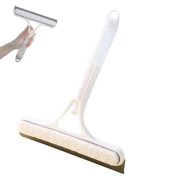 1 Pcs White Portable Window Cleaning Scraper,3 in 1 Spray Function Glass Cleaner Tool,Multi-Function Silicone Shower Squeegee,for Shower Glass Door Window Car Windshield Mirror By Scheam