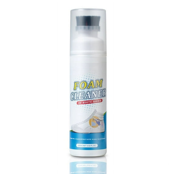 1 Pcs White Shoe Cleaner 100ml - Yellowing Stain Remover, Sneaker Cleaning Polish, No-Wash Decontamination Agent for Sports Shoes, Mesh & Leather, Quick Whitening & Protective Film, Travel-Friendly