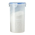 thumbnail image 1 of 1 Pcs Wide Mouth Storage Jar,Food Storage Containers with Lids,Plastic Round Cereal Containers Storage,Airtight Grains Storage Can,Leakproof Transparent Sealpot Canisters for Dry Food,Grains,1500ML, 1 of 8