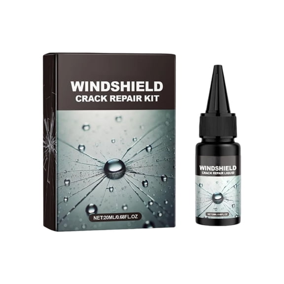 1 Pcs Windshield Crack Repair Kit, 2026 Upgraded Windshield Repair Kit for Chips and Cracks, Cracks Gone Glass Repair Kit, Glass Crack Repair Liquid Automotive Front Window Windscreen Tool