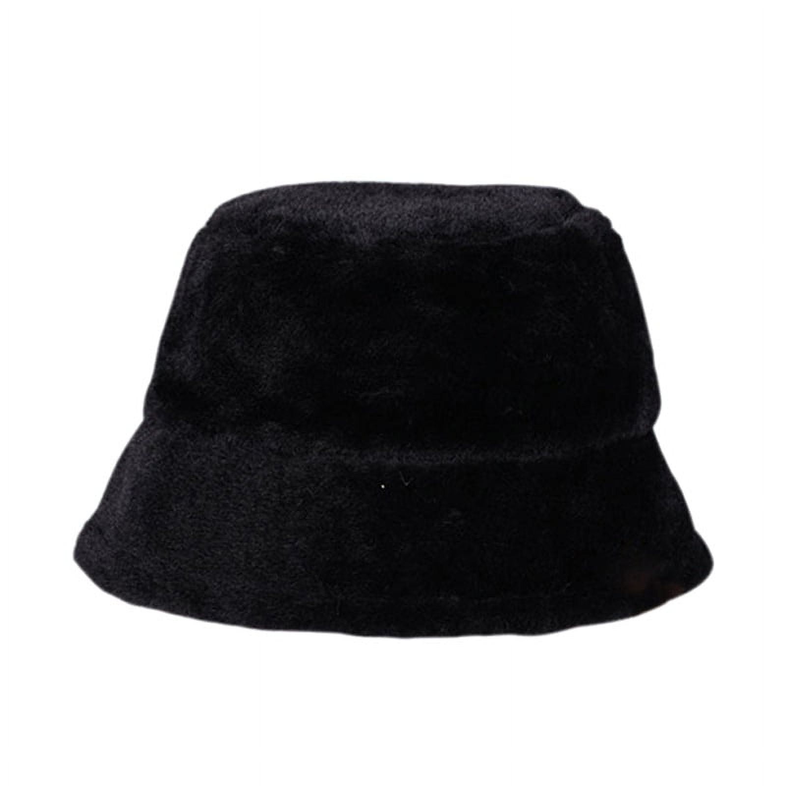 1 Pcs Winter Faux Fur Bucket Hat,22.0-22.8Inch Thicken Warm  display picture 1