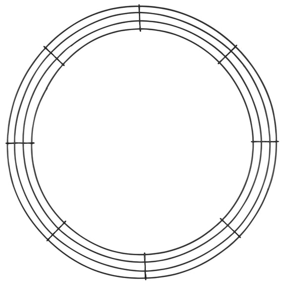 1 Pcs Wire Wreath Frame, Round Metal Wreath Form with Ring Design for ...
