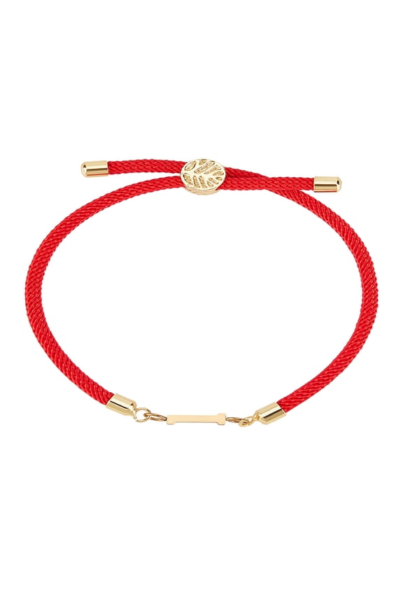 1 Pcs Women A-Z Alphabet Charm Bracelets Dainty Red Nylon Cord Slider Bracelets Stainless Steel Initial Charm for DIY Bracelet Making GiftsDIY